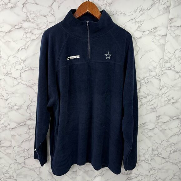 Majestic Men’s Fleece Jacket sz XL NFL Cowboys Vintage NEW #G315-D - Picture 7 of 10